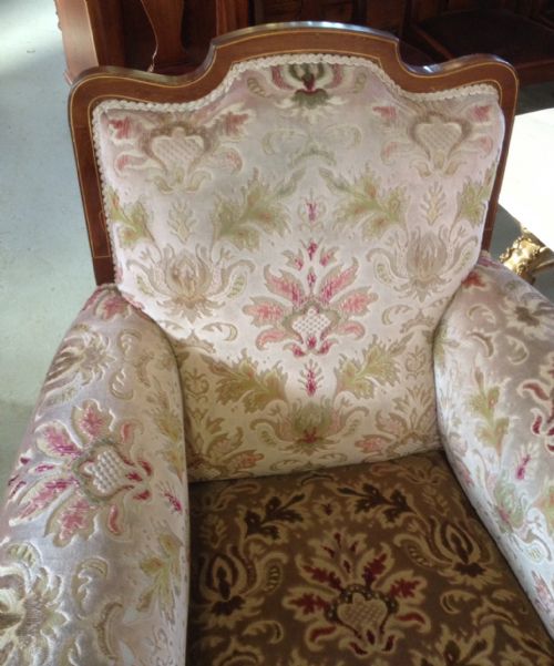 fig 1. Late Victorian mahogany framed armchair