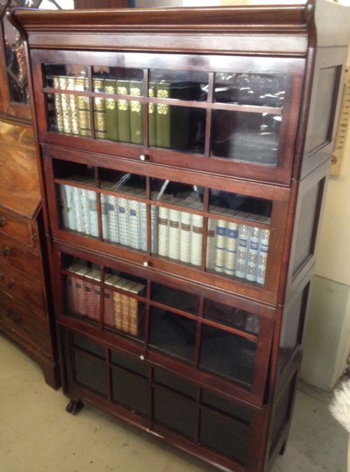 Globe Wernicke Mahogany Four Height Bookcase Circa 1910