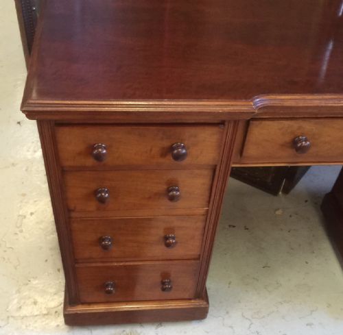 fig 1. Victorian mahogany twin pedestal desk circa 1880