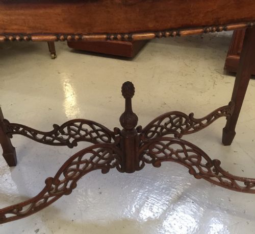 fig 1. Late Victorian mahogany silver table circa 1900