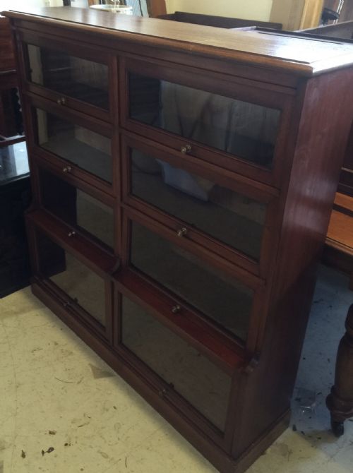 Globe Wernicke Style Four Height Double Mahogany Bookcase