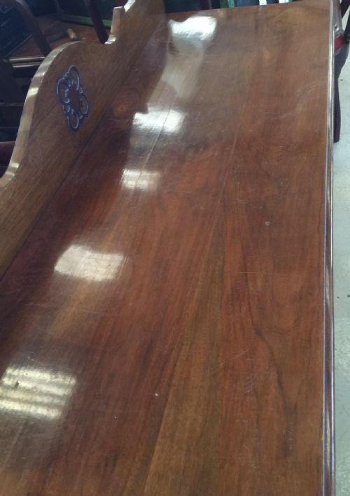 fig 1. Burr walnut sideboard base original brass handles