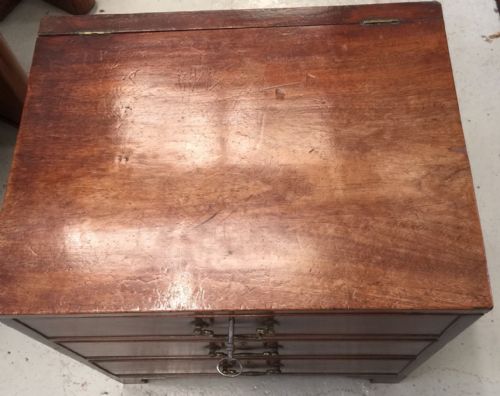 fig 1. Rare Regency mahogany lockable box 