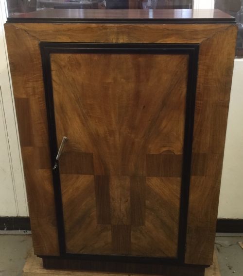 Art Deco Gentlemans Compactum Burr Walnut