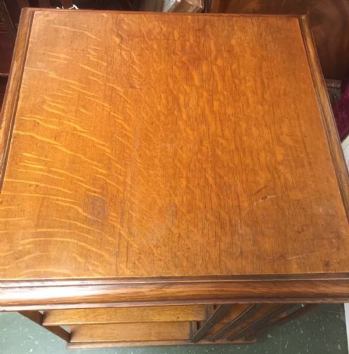 fig 1. Oak revolving bookcase circa 1910