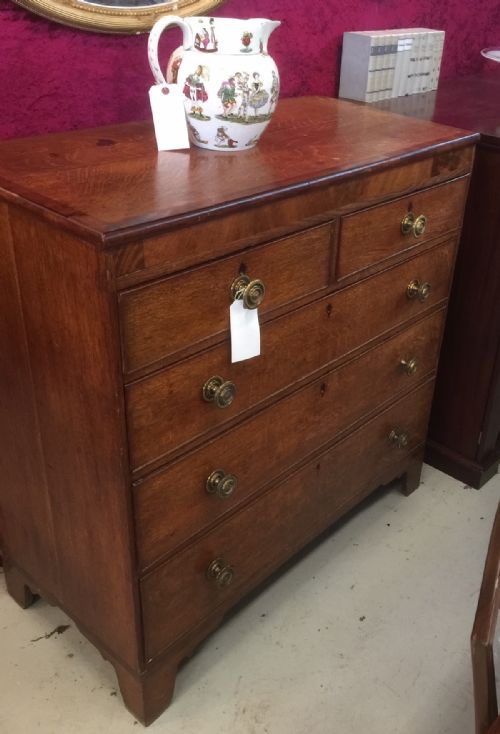 Georgian Oak Chest of Drawers Circa 1800
