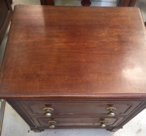 fig 1. William IV mahogany chest small proportions