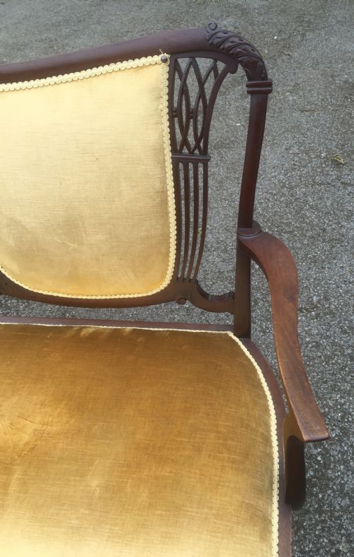 fig 1. Victorian mahogany framed sofa circa 1900