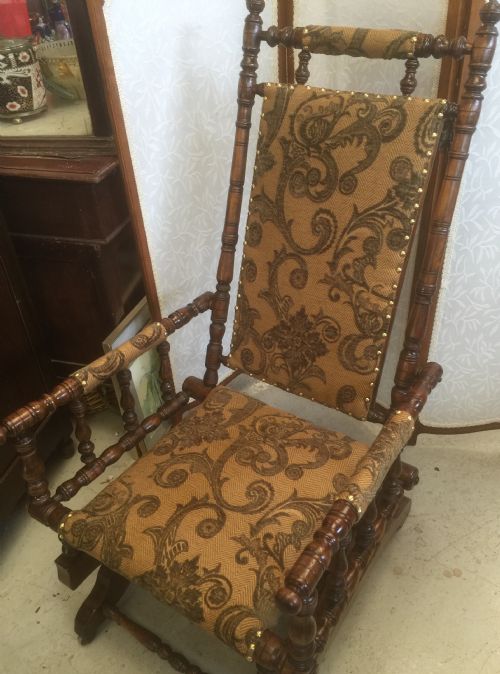 fig 1. Victorian American rocking chair circa 1880