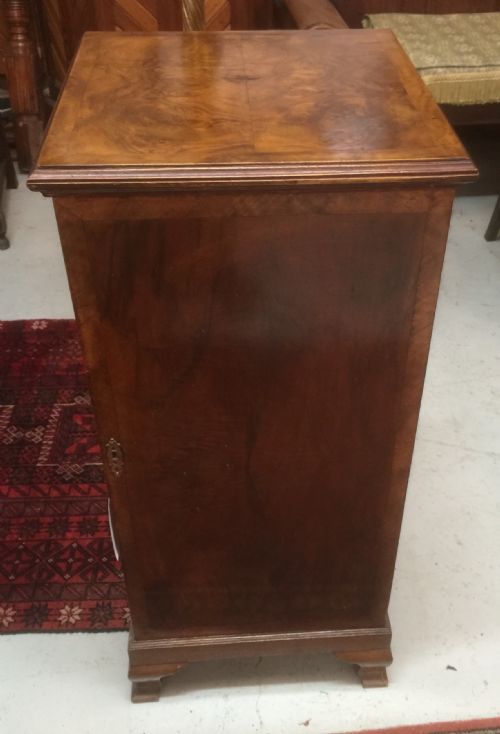 Art Deco Burr Walnut Record Cabinet