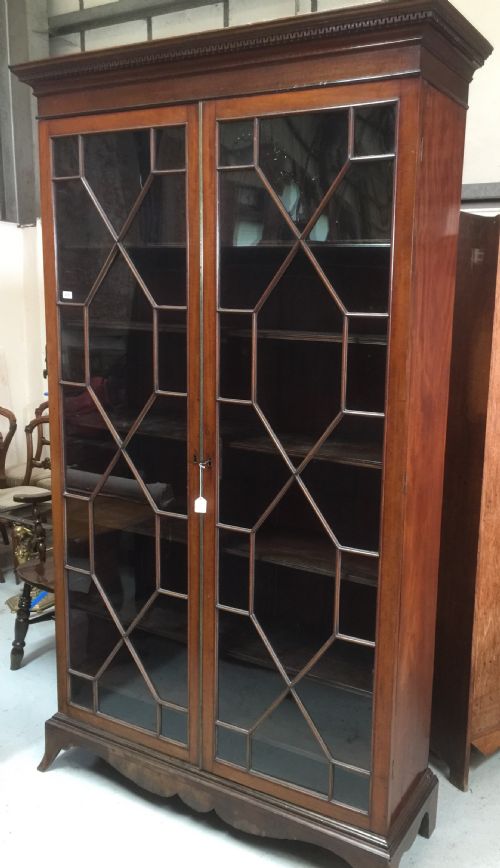 Country House Mahogany Astragal Glazed Bookcase Circa 1890