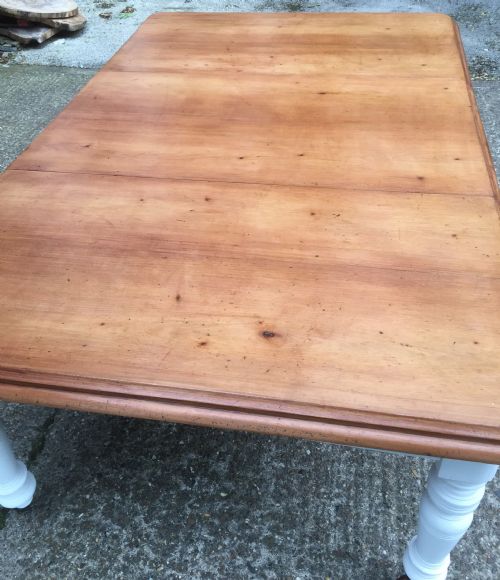 fig 1. Victorian extending Pine kitchen table