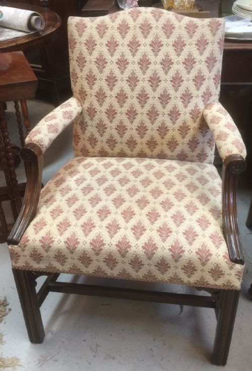Victorian Mahogany Gainsborough Chair
