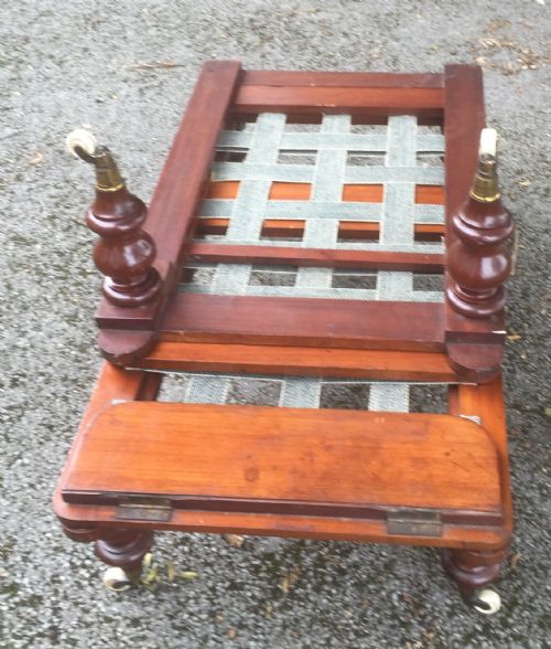 fig 1. Victorian mahogany campaign bed