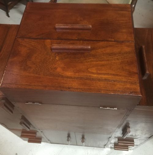 fig 1. Art deco walnut cocktail cabinet