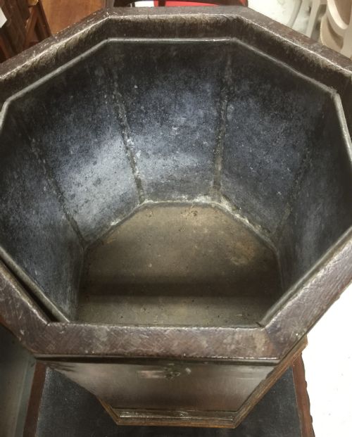 fig 1. Victorian oak brass bound wine cooler