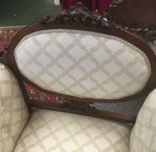 fig 1. Victorian carved mahogany armchair circa 1890