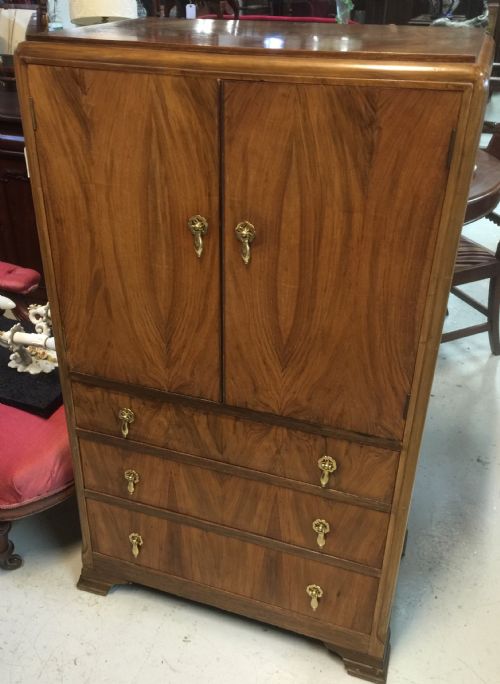 Art Deco Walnut Tallboy