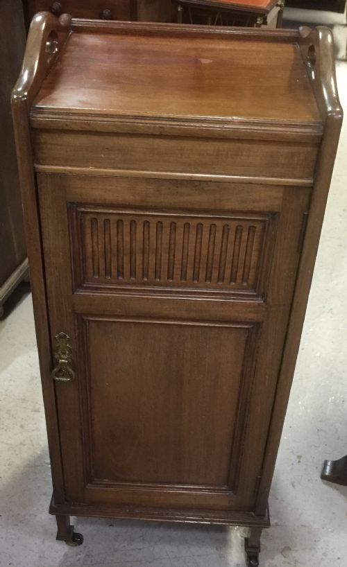 Victorian Walnut Bedside/lamp Cabinet