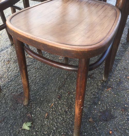 fig 2. Six bentwood cafe chairs circa 1920