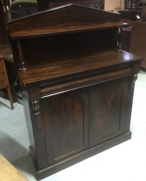 Regency Rosewood Chiffonier with Two Tier Upstand