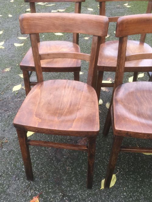fig 1. Set of six bar back cafe chairs 