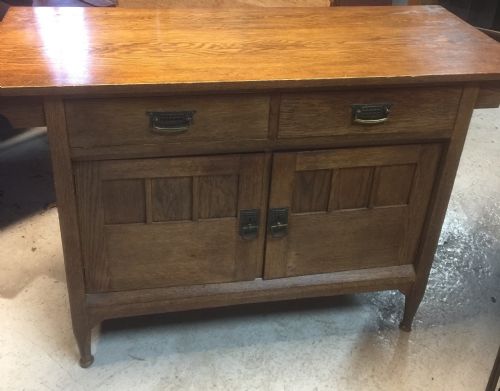Liberty Arts and Crafts Oak Dresser Base