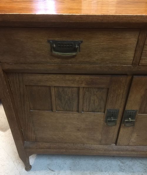 fig 1. Liberty Arts and Crafts oak dresser base