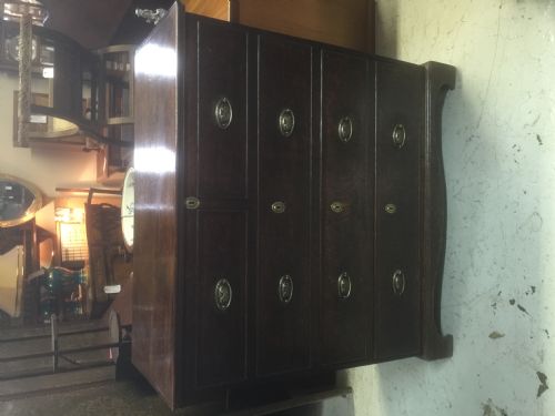 fig 1. Georgian oak Derbyshire chest on bracket feet