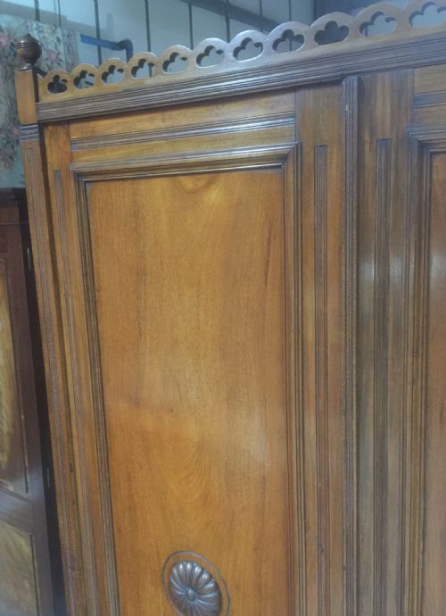 fig 1. Victorian red walnut clothes press
