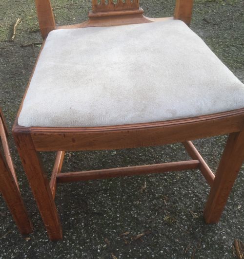 fig 2. Antique pair Georgian side chairs circa 1790