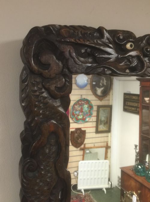 fig 2. Antique carved Chinese mirror