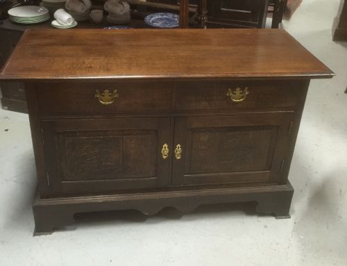Antique Arts and Crafts Oak Dresser Base Circa 1900