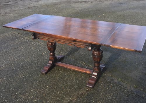 fig 1. Antique oak Jacobean style refectory table