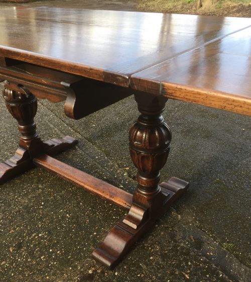 fig 2. Antique oak Jacobean style refectory table
