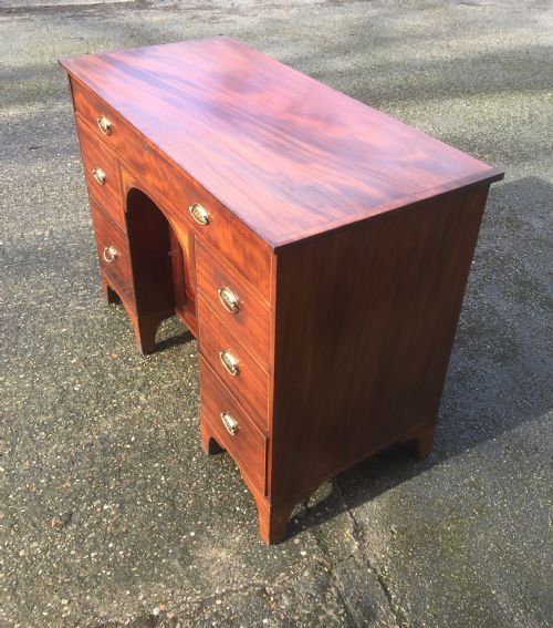 fig 1. Antique Sheraton revival inlaid mahogany side cabinet circa 1890