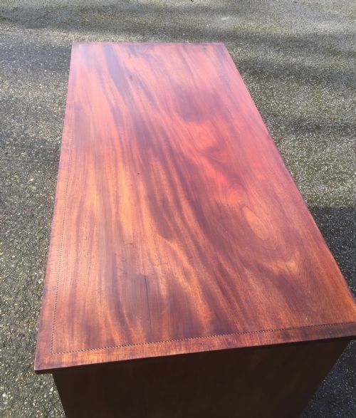 fig 2. Antique Sheraton revival inlaid mahogany side cabinet circa 1890