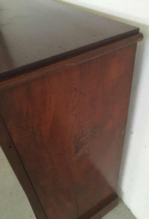 fig 2. Mahogany Masonic cupboard with gothic styled doors
