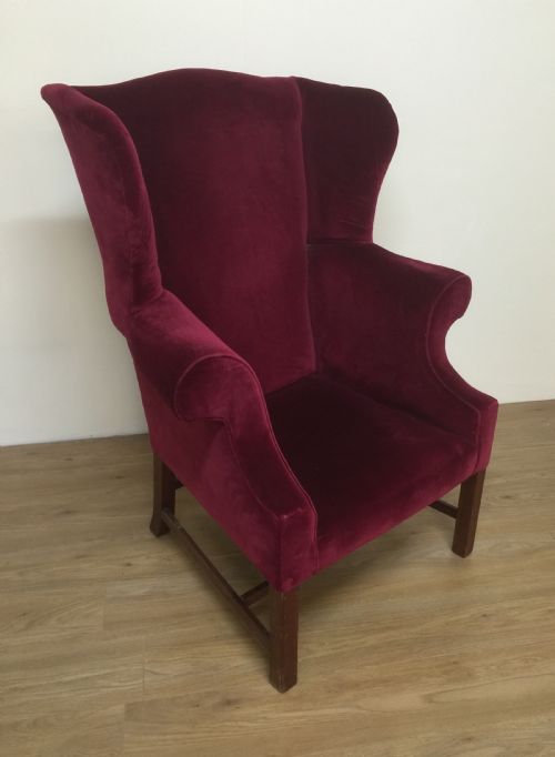 Edwardian Winged Armchair in the Georgian Style