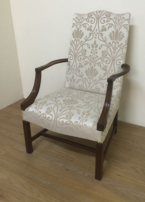 Mahogany Framed Gainsborough Armchair Circa 1920