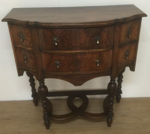 Walnut Eighteenth Century Style Side Cabinet by Druce and Co London