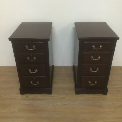 Pair of Victorian Mahogany Bedside Drawers Circa 1890