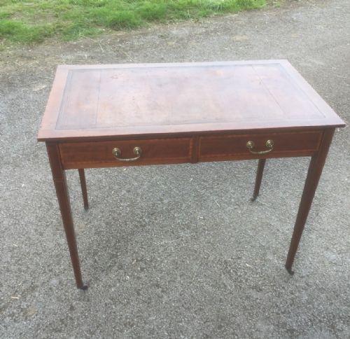 Edwardian Inlaid Mahogany Writing Table