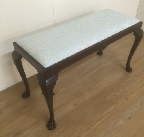 Edwardian Stunning Quality Mahogany Framed Stool