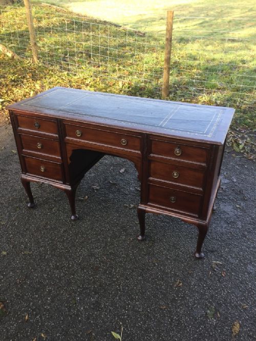Late Nineteenth Century Leather Topped Writing Desk