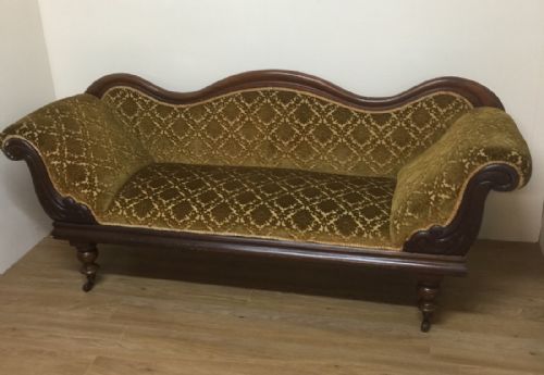 Nineteenth Century Mahogany Scroll End Sofa
