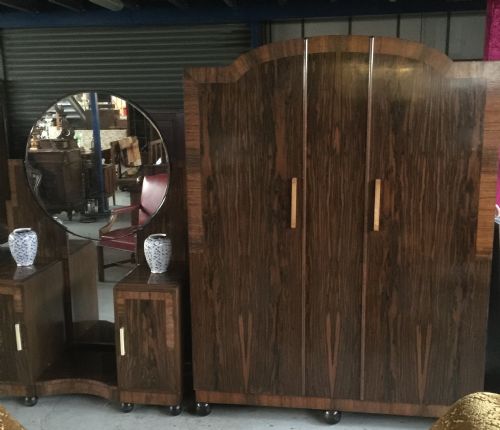 Art Deco Rosewood Bedroom Suite