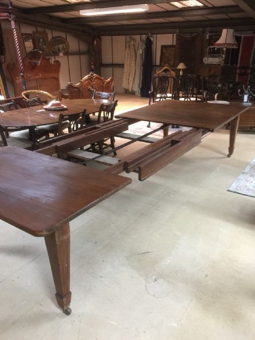 14 Seater 13 Foot Wind Out Dining Table for Restoration
