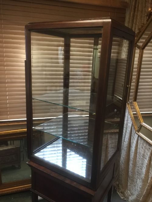 Mahogany Art Deco Counter Top Display Cabinet Circa 1920