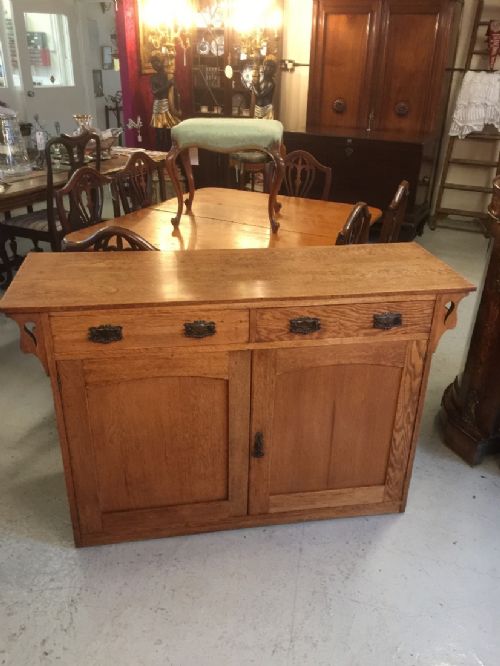 Arts and Crafts Golden Oak Sideboard